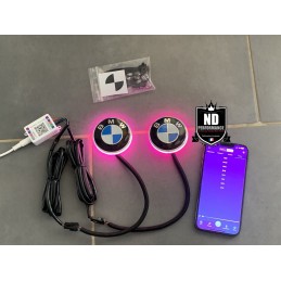 kit leds logo bmw 70 mm RGB Bluetooth