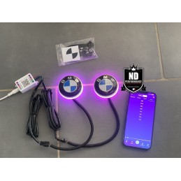 kit leds logo bmw 70 mm RGB Bluetooth