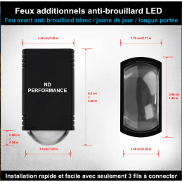 Feux additionnels anti-brouillard LED